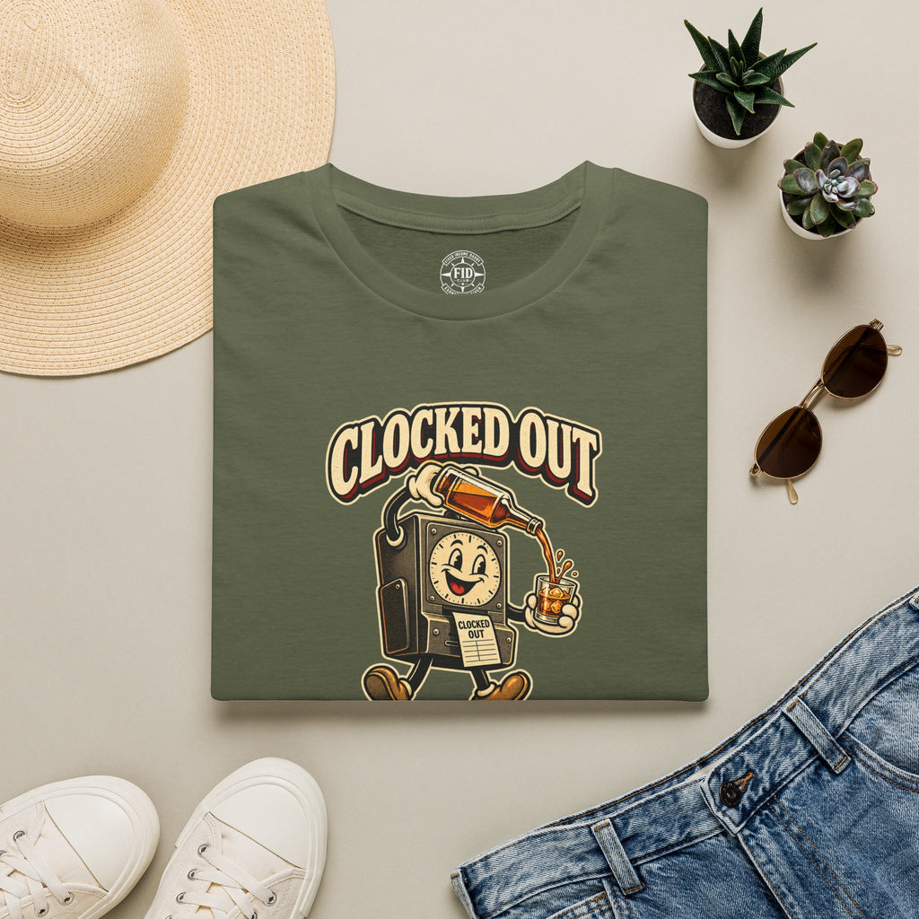 Clocked Out And Pouring Up T-Shirt