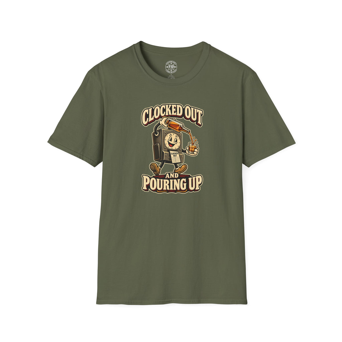 Clocked Out And Pouring Up T-Shirt