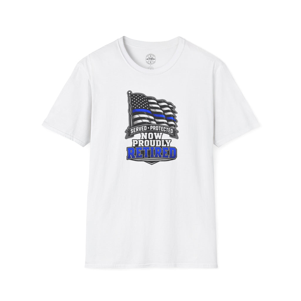 Served Protected Now Proudly Retired T-Shirt