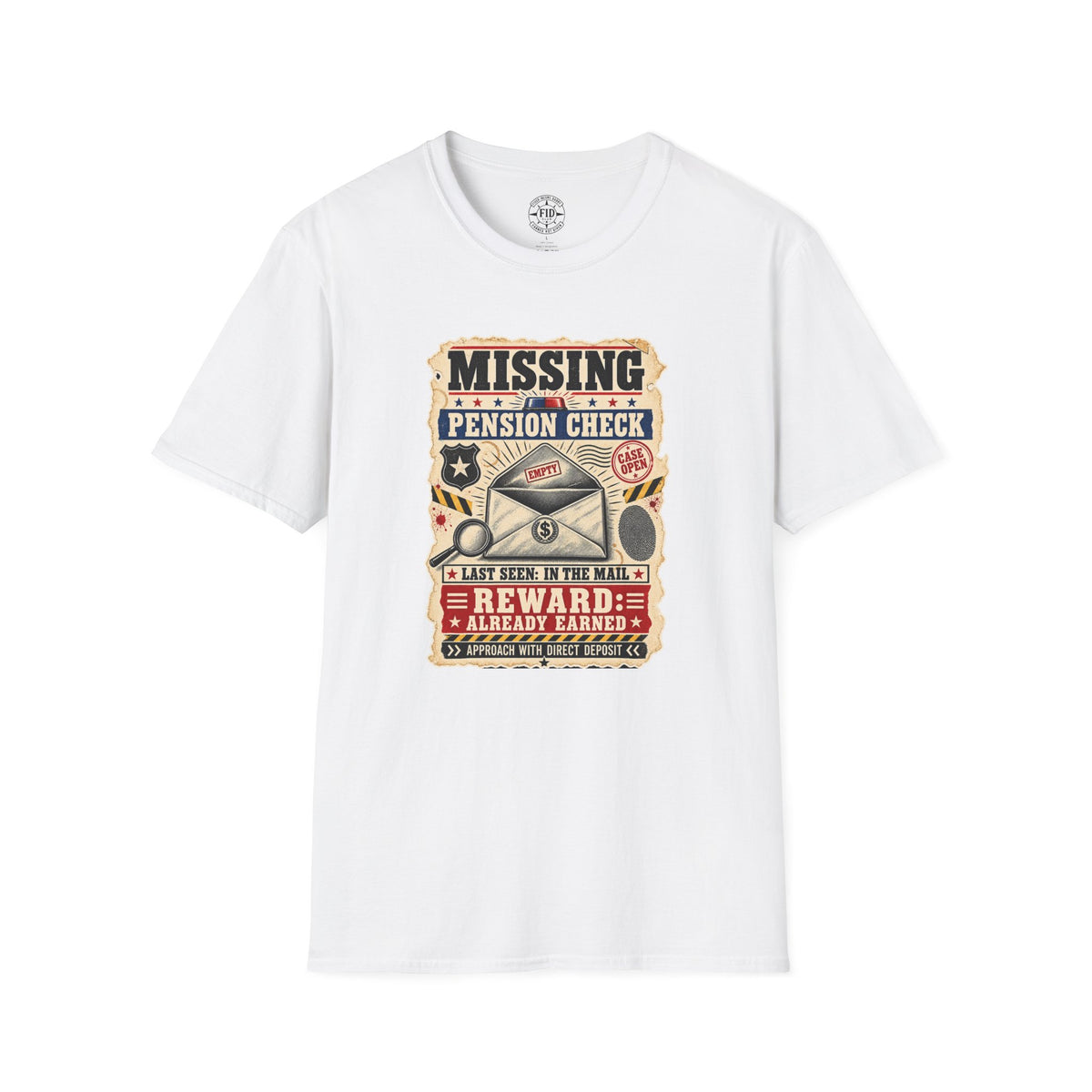 Missing Pension Check T-Shirt