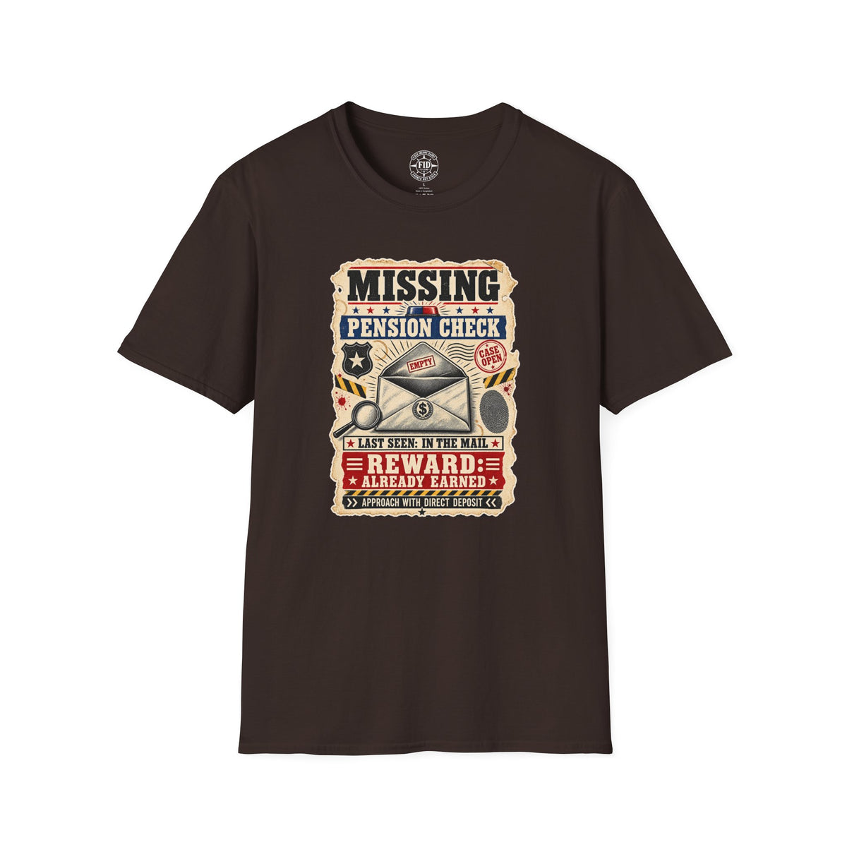 Missing Pension Check T-Shirt