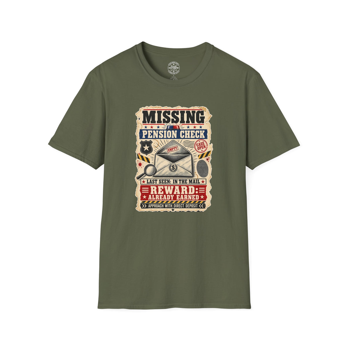 Missing Pension Check T-Shirt